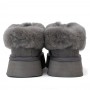 Серые слипоны на платформе UGG Platform Slipper Grey