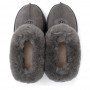 Серые слипоны на платформе UGG Platform Slipper Grey