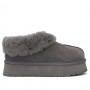 Серые слипоны на платформе UGG Platform Slipper Grey