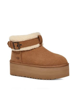 UGG Ultra Mini Belted Roller Boot Chestnut