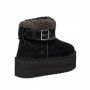 Черные ботинки на платформе UGG Ultra Mini Belted Roller Boot Black