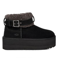 UGG Ultra Mini Belted Roller Boot Black