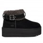 Черные ботинки на платформе UGG Ultra Mini Belted Roller Boot Black