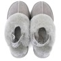 Светло-серые тапочки на платформе UGG Funkette Platform Grey Violet