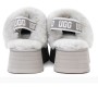 Светло-серые тапочки на платформе UGG Funkette Platform Grey Violet