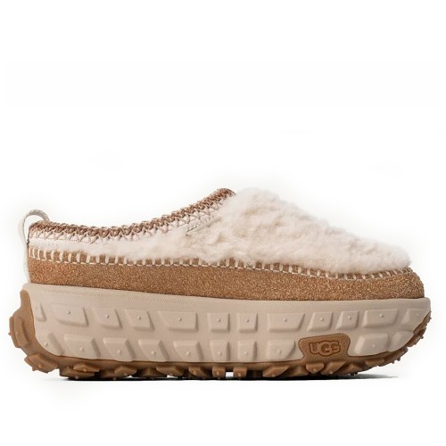 Слипоны рыжие с белым UGG Venture Daze Cozy Natural