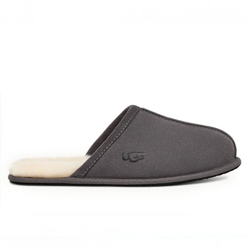 Мужские серые тапочки UGG Mens Scuff Slipper Dark Gray