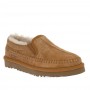 Каштановые слипоны с мехом UGG Stitch Slip On Chestnut