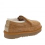 Каштановые слипоны с мехом UGG Stitch Slip On Chestnut