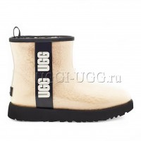 Угги прозрачные бежевые UGG Classic Clear Mini Natural Black