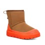 Мужские угги каштановые с галошами UGG Men's Classic Mini Weather Hybrid Chestnut Orange