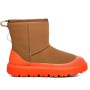 Мужские угги каштановые с галошами UGG Men's Classic Mini Weather Hybrid Chestnut Orange