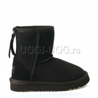 Детские угги на молнии черные UGG Kids Short Zip Black