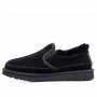 Мужские слипоны с мехом черные UGG Mens Stitch Slip On Black