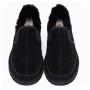 Мужские слипоны с мехом черные UGG Mens Stitch Slip On Black