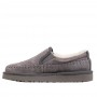 Серые слипоны с мехом UGG Stitch Slip On Grey