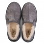 Серые слипоны с мехом UGG Stitch Slip On Grey