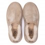 Бежевые слипоны с мехом UGG Stitch Slip On Sand