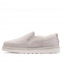 Белые слипоны с мехом UGG Stitch Slip On White