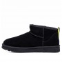 Мужские черные угги ультра-мини на молнии UGG Mens Classic Ultra Mini Zip Boot Black