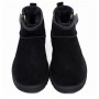 Мужские черные угги ультра-мини на молнии UGG Mens Classic Ultra Mini Zip Boot Black