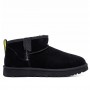 Мужские черные угги ультра-мини на молнии UGG Mens Classic Ultra Mini Zip Boot Black