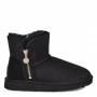 Мини угги с молнией сбоку черные UGG Classic Mini Zipper Black