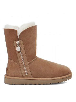 Угги на молнии рыжие UGG Bailey Zip Short Chestnut